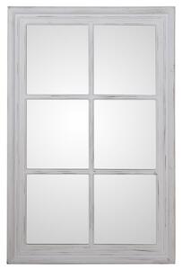 Wall mirror Alexandra House Living White Wood Worn Window 5 x 101 x 65 cm