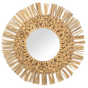 Wall mirror Alexandra House Living Natural Fibre 27 x 44 x 43 cm Circular