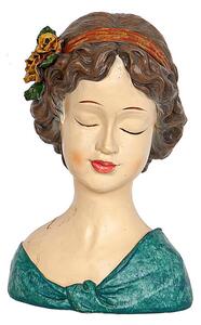 Bust Romimex Multicolour Resin Lady 20 x 29 x 17 cm