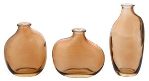Hestia Set of 3 Glass Assorted Miniature Vases