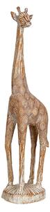 Decorative Figure Romimex Beige Polyresin Giraffe 16 x 60 x 12 cm