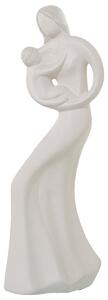 Decorative Figure Alexandra House Living Beige Ceramic Lady Baby 15 x 15 x 47 cm