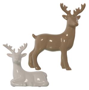 Set of Figures Alexandra House Living Ceramic Reindeer (2 Pieces)