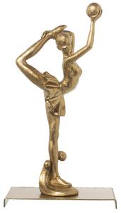 Decorative Figure Alexandra House Living Golden Plastic Gymnast 12 x 18 x 32 cm