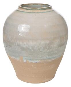 Vase Romimex Blue Beige Terracotta 25 x 29 x 25 cm