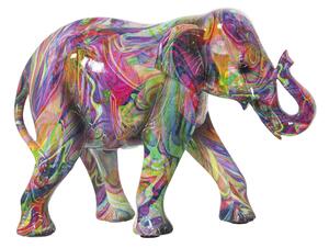 Decorative Figure Alexandra House Living Multicolour Plastic Elephant Paint 11 x 18 x 24 cm