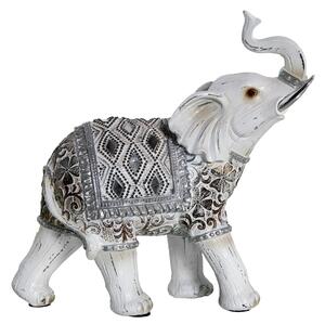 Decorative Figure Alexandra House Living White Plastic Elephant 10 x 22 x 21 cm