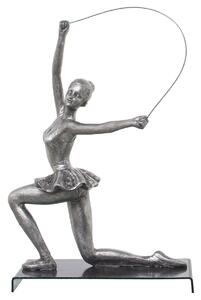 Decorative Figure Alexandra House Living Silver Plastic Gymnast 13 x 19 x 27 cm