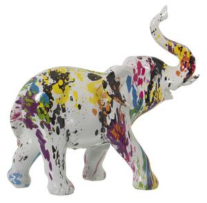 Decorative Figure Alexandra House Living Multicolour Plastic Elephant Paint 14 x 30 x 28 cm