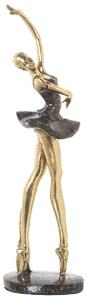 Decorative Figure Alexandra House Living Golden Plastic Ballerina 15 x 16 x 44 cm