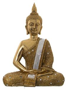 Decorative Figure Alexandra House Living Golden Plastic Buddha 18 x 30 x 40 cm