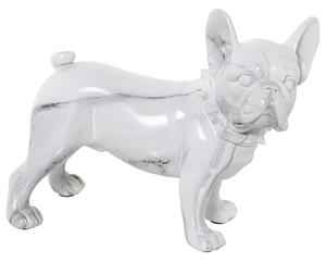 Decorative Figure Alexandra House Living Plastic Dog 14 x 26 x 24 cm Marble