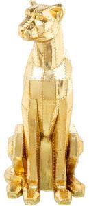 Decorative Figure Alexandra House Living Golden Plastic Leopard 47 x 36 x 81 cm