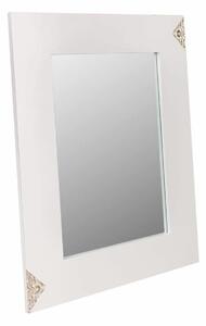 Wall mirror Alexandra House Living White Glass MDF Wood 2 x 90 x 70 cm