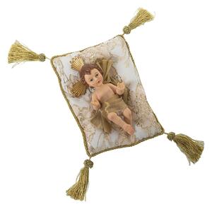 Decorative Figure Alexandra House Living Plastic Golden Baby Jesus 12 x 15 x 23 cm Cushion