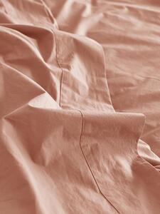 Blush Pink Washed Cotton Percale Flat Sheet | Single | Piglet in Bed