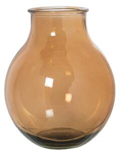 Vase made from recycled glass Alexandra House Living Brown Crystal 27 x 27 x 33 cm