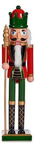 Decorative Figure Nutcracker Music Movement Red Green Extendable Plastic