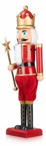 Decorative Figure Nutcracker Red Music Movement Extendable Plastic