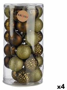 Set of Christmas balls Green PVC 8 x 8,5 x 8 cm (4 Units)