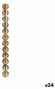 Set of Christmas balls Golden Plastic (24 Units)