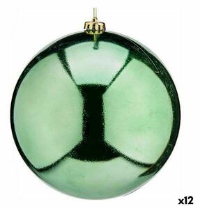 Christmas Bauble Green Plastic 20 x 20 x 20 cm (12 Units)