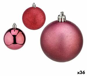 Set of Christmas balls Pink Plastic Ø 7 cm (36 Units)