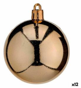 Set of Christmas balls Copper Plastic 6 x 7 x 6 cm (12 Units)