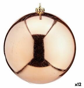 Christmas Bauble Copper Plastic 20 x 21 x 20 cm (12 Units)