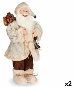 Father Christmas White Brown Plastic 22 x 62 x 28 cm (2 Units)