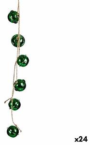 Christmas bauble Rattle Green Plastic 58 x 3 x 3 cm (24 Units)