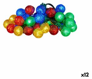 Wreath of LED Lights Multicolour 600 x 5 x 2 cm (12 Units)