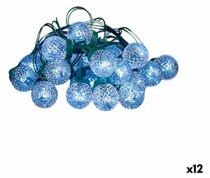 Wreath of LED Lights White 600 x 5 x 2 cm (12 Units)