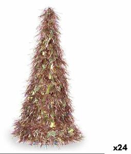 Decorative Figure Christmas Tree Tinsel Copper Fuchsia polypropylene PET 24 x 46 x 24 cm (24 Units)