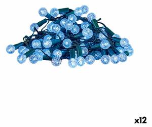 Wreath of LED Lights White 400 x 10 x 2 cm (12 Units)