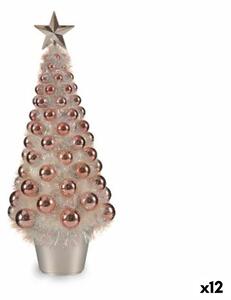 Decorative Figure Christmas Tree Pink polypropylene PET 21,5 x 51 x 21,5 cm (12 Units)