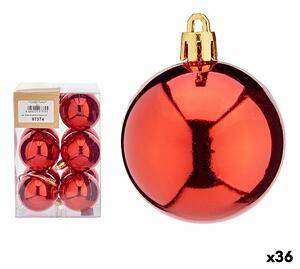 Set of Christmas balls Red Plastic Ø 5 cm (36 Units)