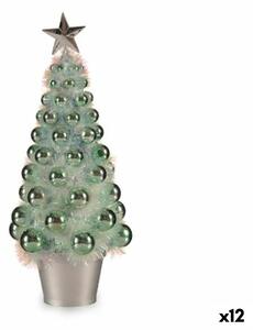 Decorative Figure Christmas Tree Green polypropylene PET 16 x 37,5 x 16 cm (12 Units)