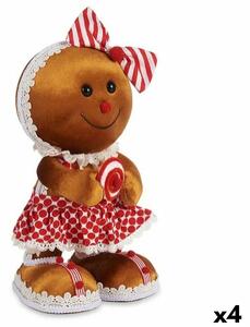 Decorative Figure Cookie Lasso Brown Red polystyrene 19 x 33 x 15 cm (4 Units)