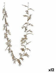 Branch Christmas Golden Metal 160 x 6 x 6 cm (12 Units)