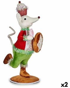 Decorative Figure Mouse 20 x 55 x 24 cm (2 Units)