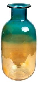 Vase Romimex Blue Amber Glass 12 x 25 x 12 cm