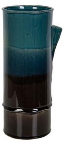 Vase Romimex Blue/Black Ceramic 16 x 34 x 16 cm