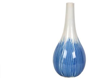 Vase Romimex Blue White Ceramic 18 x 40 x 18 cm