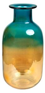 Vase Romimex Blue Amber Glass 17 x 33 x 17 cm