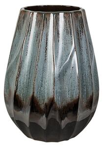 Vase Romimex Blue Black Blue/Black Ceramic 23 x 28 x 23 cm