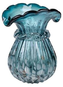 Vase Romimex Turquoise Glass 14 x 20 x 14 cm