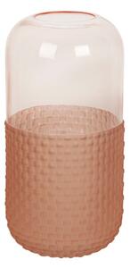 Vase Romimex Pink Glass 15 x 30 x 15 cm