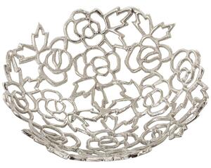 Centerpiece Alexandra House Living Metal 12 x 28 x 28 cm Nickel-coated