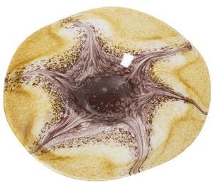 Centerpiece Alexandra House Living Brown Beige Crystal 36 x 36 x 8 cm